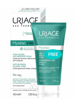 URIAGE HYSEAC 3 REGUL ANTI BLEMISH SKINCARECLEANSING GEL